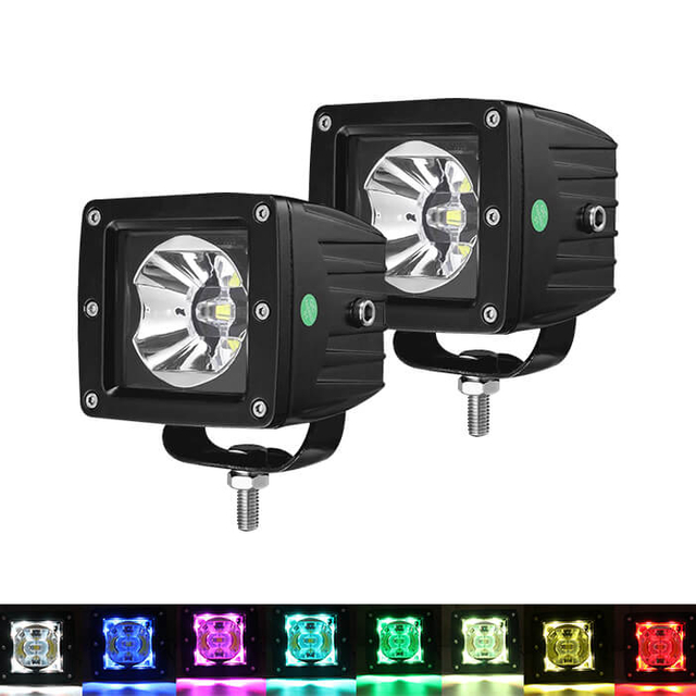 Pods LED de 3 polegadas RGB para veículos fora da estrada JG-995R