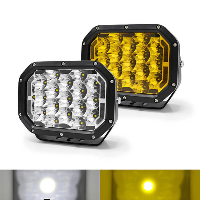 Luzes de condução LED retangulares 5x7 com DRL JG-947